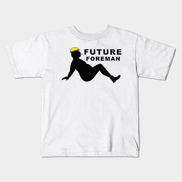 Future Foreman Kids T-Shirt by  The best hard hat stickers 